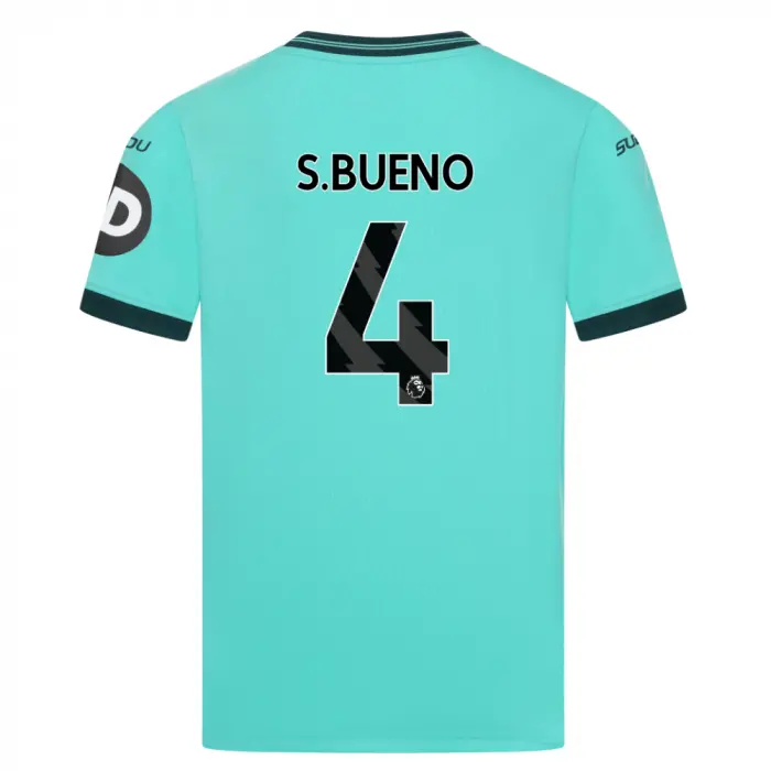 Wolverhampton Wanderers Store | Shop Official 2025-26 Wolves Away Shirt – Junior S.BUENO 4 Wolves Gear